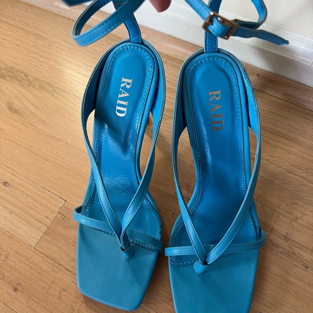 RAID Turquoise Strappy Heels